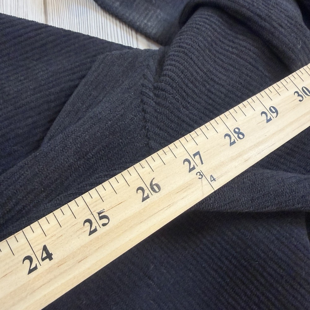 Halara HighWaisted Pocket Straight‎ Leg Corduroy Casual Pants XL Petite Black - Picture 10 of 10
